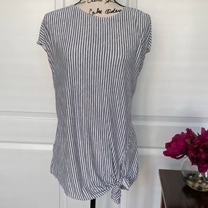 Max Studio blue tic tunic 1X